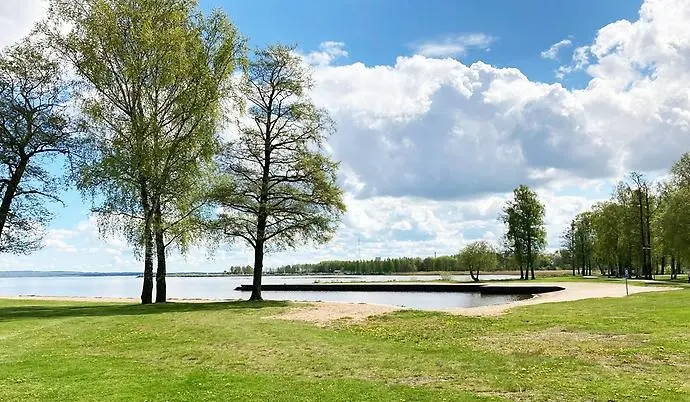 Bilden visar Framnäs badplats